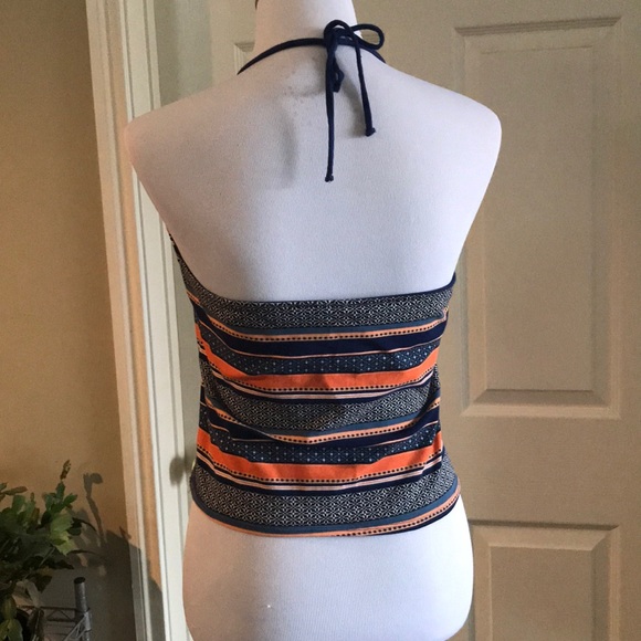 Blue and orange crop top - Picture 2 of 4